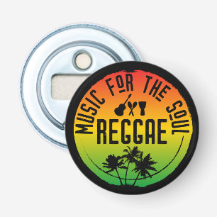 Reggae muziek voor de soul reggae liefhebber button flesopener