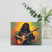 Reggae-muziekkunst Briefkaart (Staand voorkant)