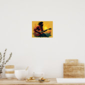 Reggae-muziekkunst Poster (Keuken)