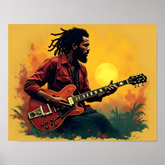 Reggae-muziekkunst Poster (Voorkant)