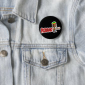reggae-muziekontwerp ronde button 5,7 cm (In situ)