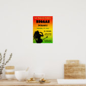 Reggae Nachtfeest Nachtclub Poster (Keuken)