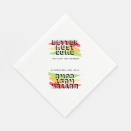 Reggae Napkin met een citaat Servet