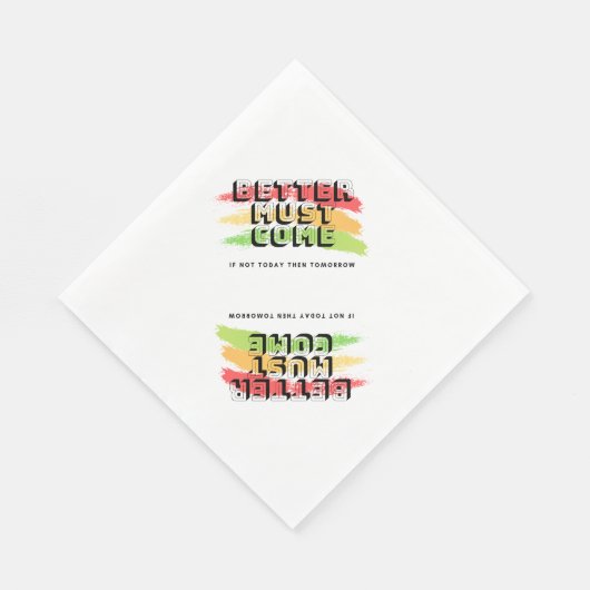 Reggae Napkin met een citaat Servet (Hoek)