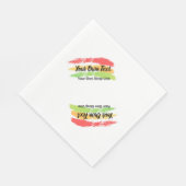 Reggae Napkin met uw eigen tekst Servet (Hoek)