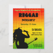 Reggae Night Party uitnodiging (Voorkant)