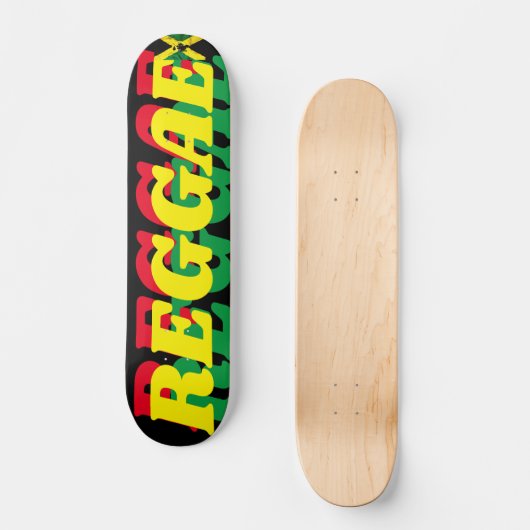 REGGAE OFFICIEEL 7 3/4" Skateboard Deck (Voorkant)
