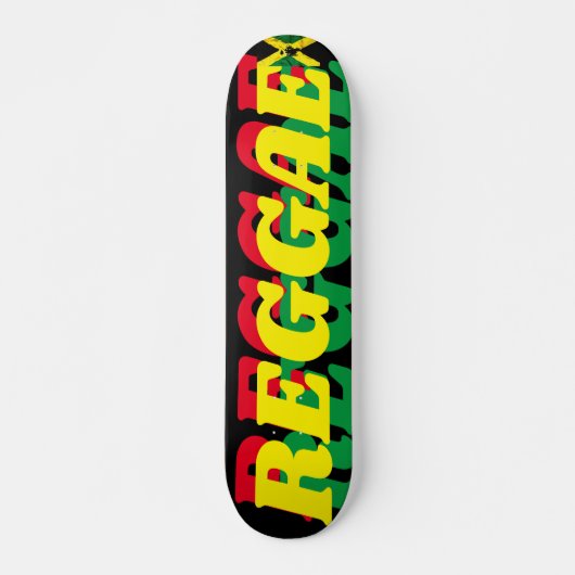 REGGAE OFFICIEEL 7 3/4" Skateboard Deck (Voorkant)