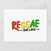 Reggae One Love Briefkaart (Voorkant)