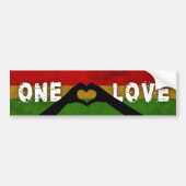 Reggae One Love Bumpersticker (Voorkant)