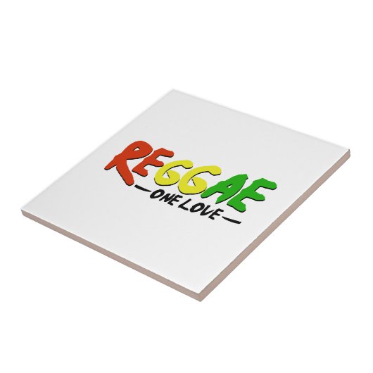 Reggae One Love Tegeltje (Zijkant)