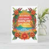 Reggae Party Uitnodiging (Staand voorkant)