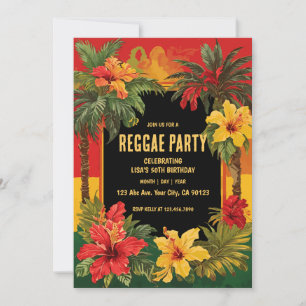 Reggae Party Verjaardag Kaart
