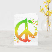 Reggae Peace - Jamaicaans Leven Kaart (Gele Bloem)