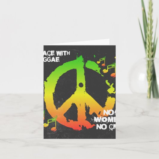 Reggae Peace - Jamaicaans Leven Kaart (Voorkant)