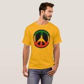 Reggae Peace Symbol - Rastafara - Jah Army Shirt (Voorkant volledig)