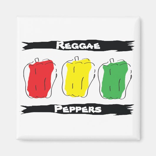 Reggae Peppers Magneet (Voorkant)