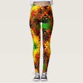 Reggae Polygen Vibrations - Power Yoga Leggings (Voorkant)