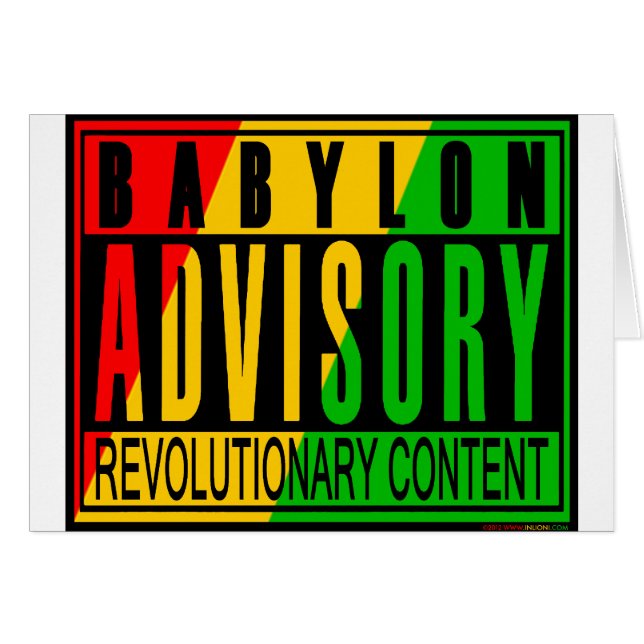 Reggae RASTA (Voorkant Horizontaal)