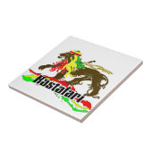 Reggae Rasta Iron, Lion, Zion 2 Tegeltje (Zijkant)