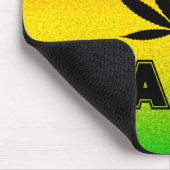 Reggae Rasta Leaf Rastafarian Jamaica Mousepad Muismat (Hoek)
