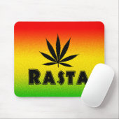 Reggae Rasta Leaf Rastafarian Jamaica Mousepad Muismat (Met muis)