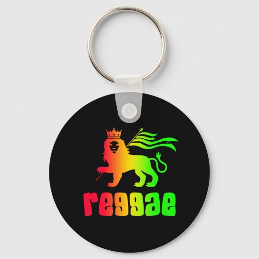 Reggae Rasta Leeuw Sleutelhanger (Voorkant)