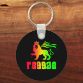 Reggae Rasta Leeuw Sleutelhanger (Voorkant)