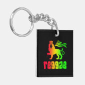 Reggae Rasta Leeuw  Sleutelhanger (Voorkant Links)