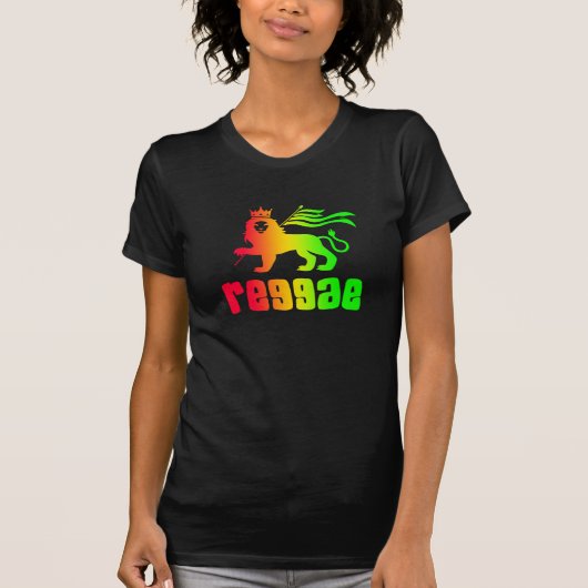 Reggae Rasta Leeuwen T-Shirt (Voorkant)