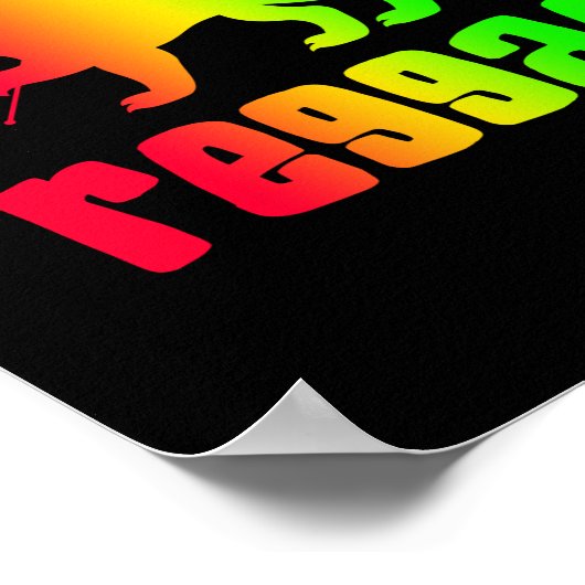 Reggae Rasta Lion Poster (Hoek)