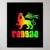 Reggae Rasta Lion Poster (Voorkant)