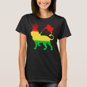 Reggae Rasta Lion Rastafarian Jamaicaanse Muziek T-shirt