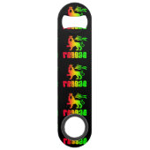 Reggae Rasta Lion Speed Flessenopener (Achterkant)