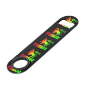 Reggae Rasta Lion Speed Flessenopener (Achterkant Gekanteld)