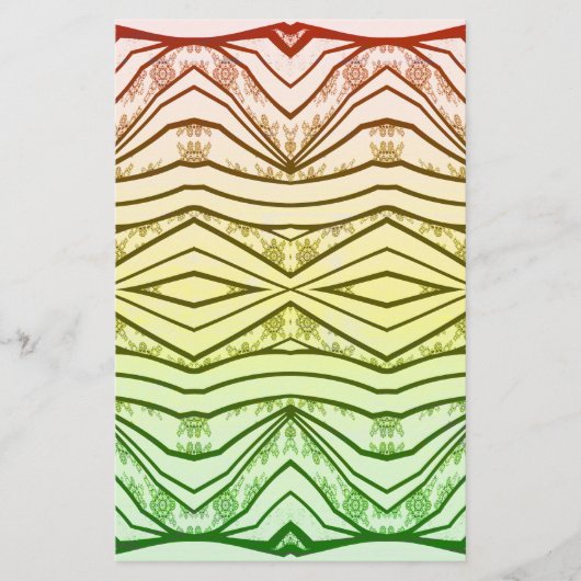 Reggae Rasta Music Tribal Print Beauty Briefpapier (Voorkant)