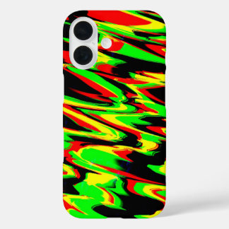 Reggae Rasta Rastafarian Green Black Red iPhone 16 Hoesje
