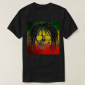 Reggae Rasta Skull  T-shirt (Design voorkant)