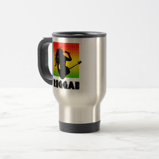 Reggae Rasta thee of koffie reizen mok (Voorkant links)