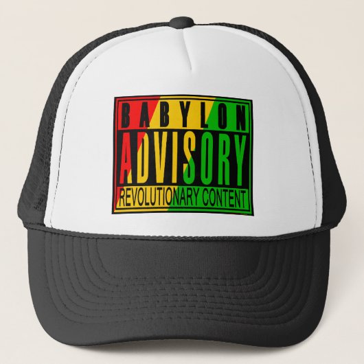 Reggae RASTA Trucker Pet (Voorkant)