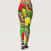 Reggae Rastafara Jah - Power Yoga Leggings (Achterkant)