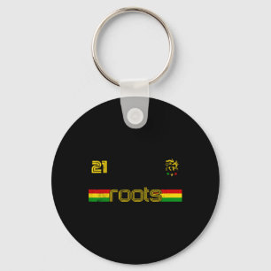 Reggae Rastafari Ethiopië Jamaica Voetbal Voetbal  Sleutelhanger