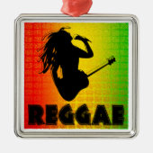 Reggae Rastafarian Premium Square Ornament (Voorkant)