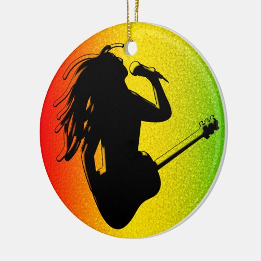 Reggae Rastafarian Standard Round Ornament (Links)