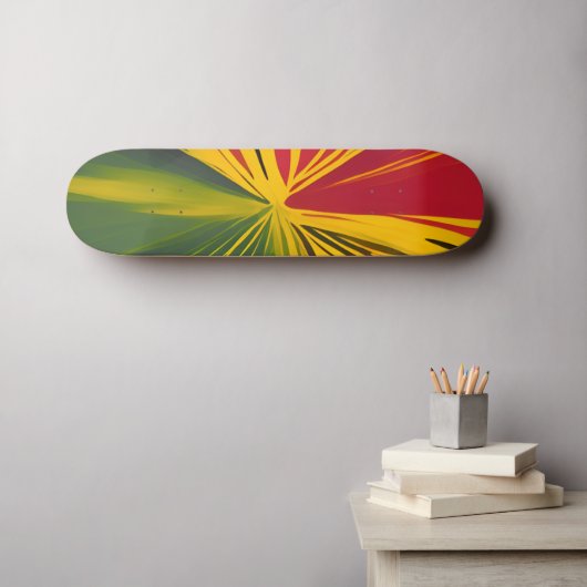 Reggae Rays Persoonlijk Skateboard (Muurkunst (Horizontaal))