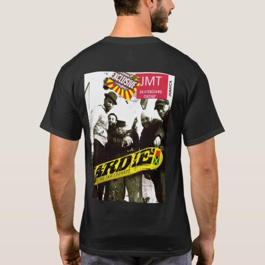 REGGAE REBEL JMT Basic Donker T-shirt (Achterkant)