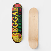 REGGAE REBELS JMT 7 3/4" Skateboard Deck (Voorkant)