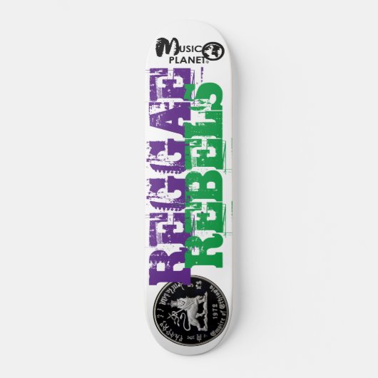 REGGAE REBELS Skateboard (Voorkant)