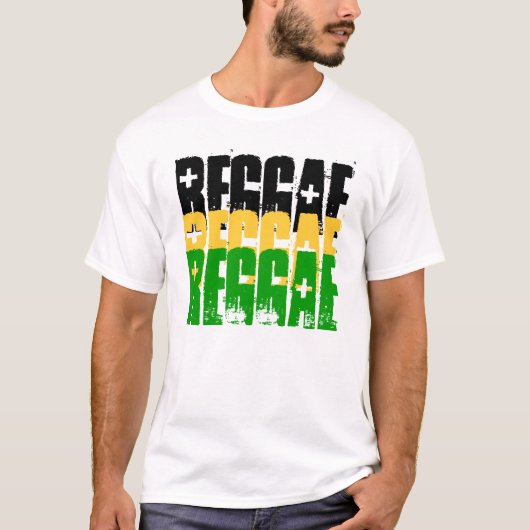 REGGAE, REGGAE, REGGAE T-SHIRT (Voorkant)