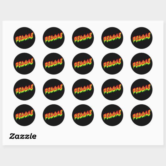 Reggae Ronde Sticker (Vel)